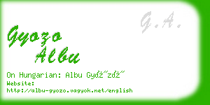 gyozo albu business card